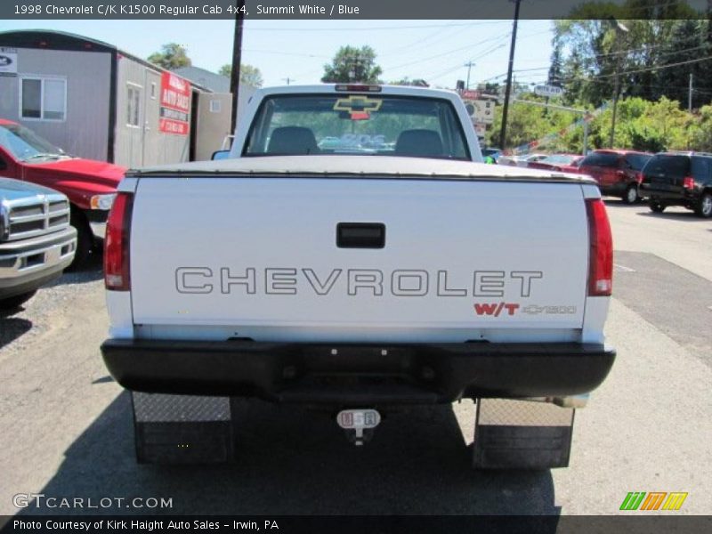Summit White / Blue 1998 Chevrolet C/K K1500 Regular Cab 4x4