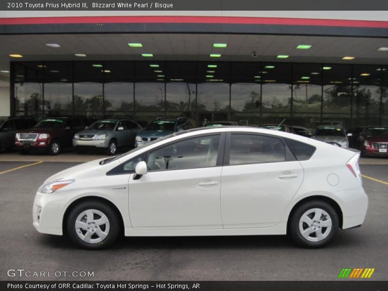 Blizzard White Pearl / Bisque 2010 Toyota Prius Hybrid III