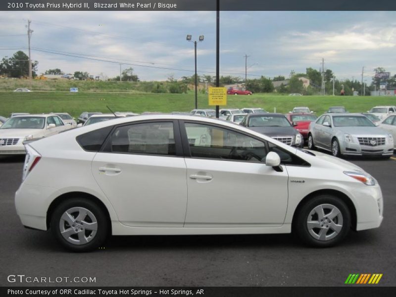 Blizzard White Pearl / Bisque 2010 Toyota Prius Hybrid III