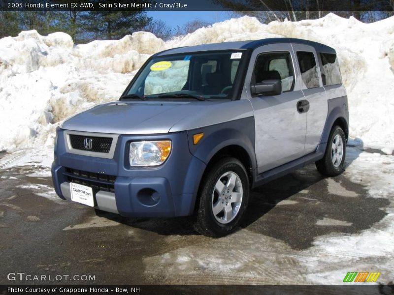 Satin Silver Metallic / Gray/Blue 2005 Honda Element EX AWD