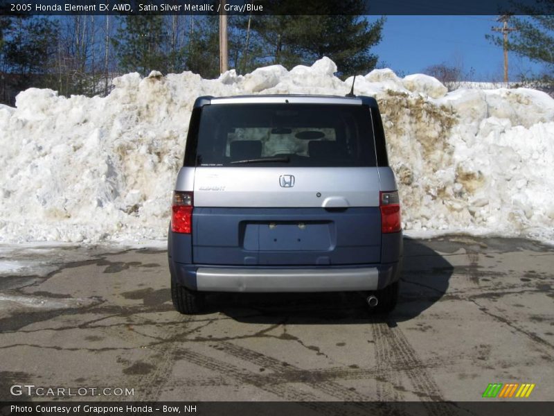 Satin Silver Metallic / Gray/Blue 2005 Honda Element EX AWD