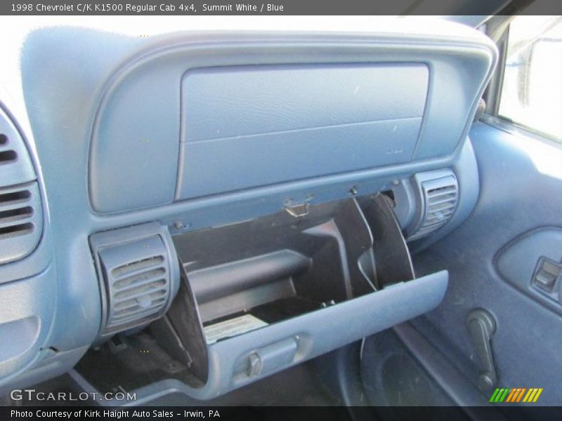 Summit White / Blue 1998 Chevrolet C/K K1500 Regular Cab 4x4