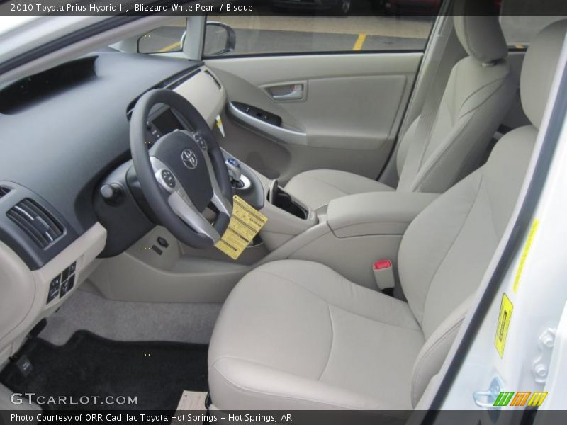 Blizzard White Pearl / Bisque 2010 Toyota Prius Hybrid III