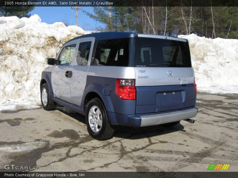 Satin Silver Metallic / Gray/Blue 2005 Honda Element EX AWD