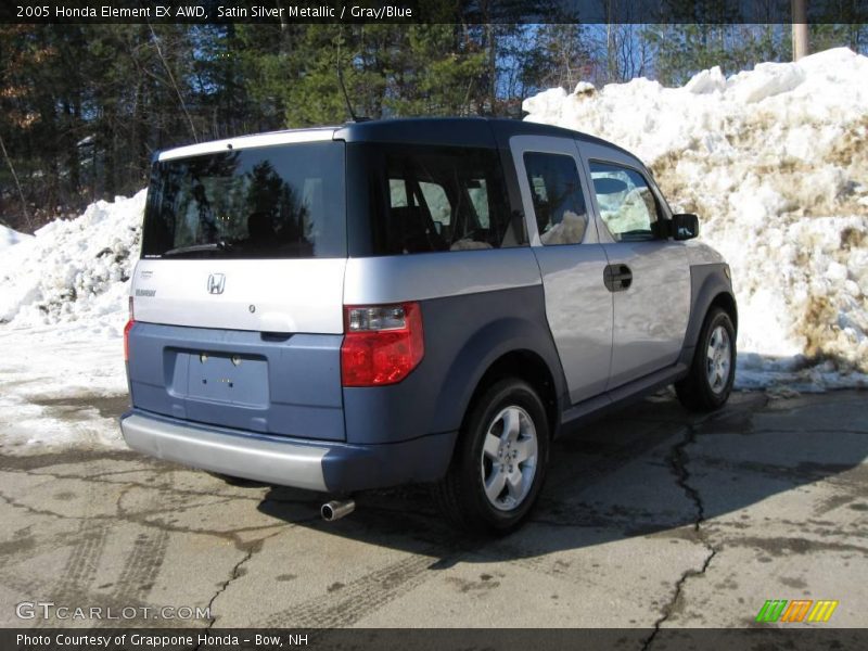 Satin Silver Metallic / Gray/Blue 2005 Honda Element EX AWD
