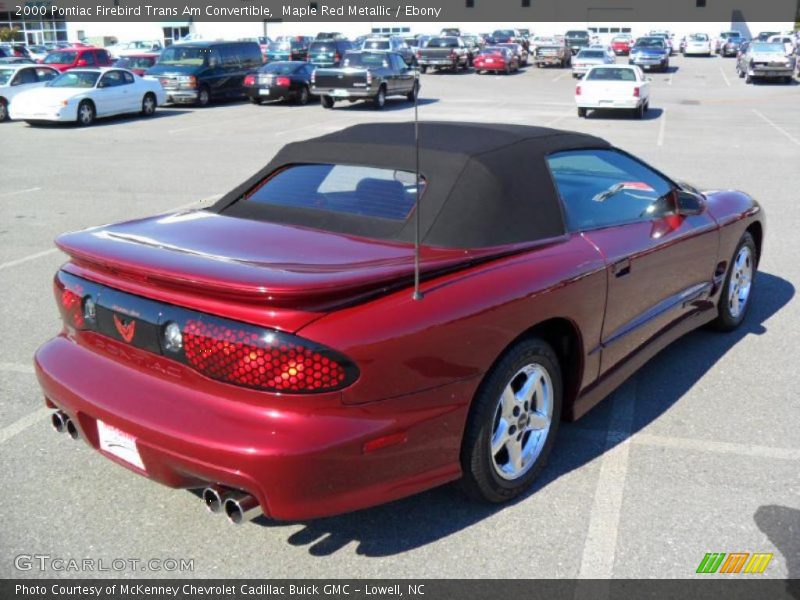 Maple Red Metallic / Ebony 2000 Pontiac Firebird Trans Am Convertible