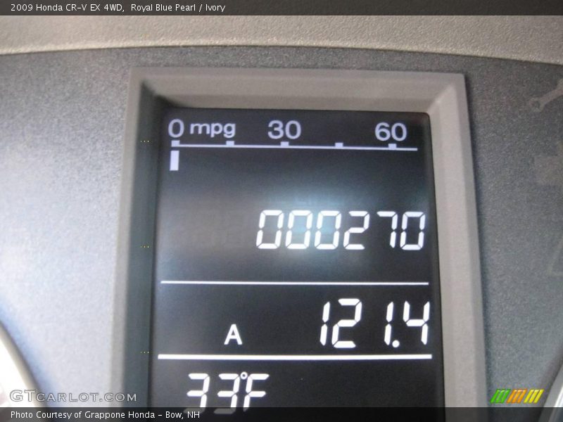 Royal Blue Pearl / Ivory 2009 Honda CR-V EX 4WD