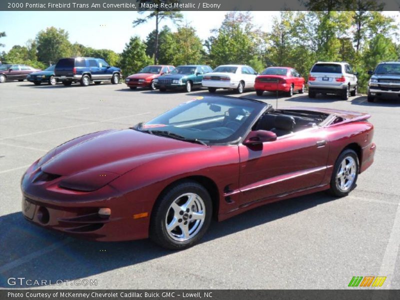 Maple Red Metallic / Ebony 2000 Pontiac Firebird Trans Am Convertible