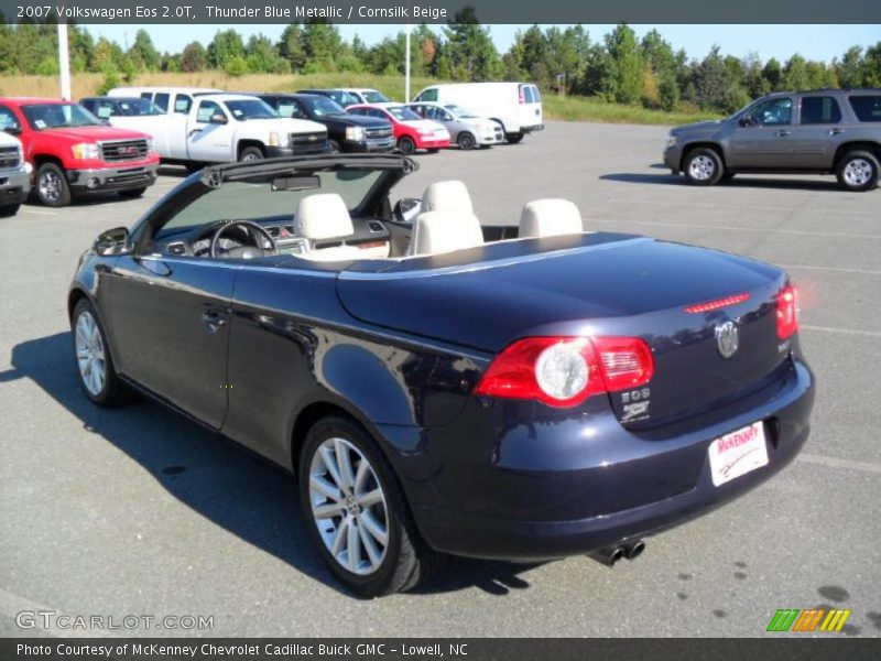 Thunder Blue Metallic / Cornsilk Beige 2007 Volkswagen Eos 2.0T
