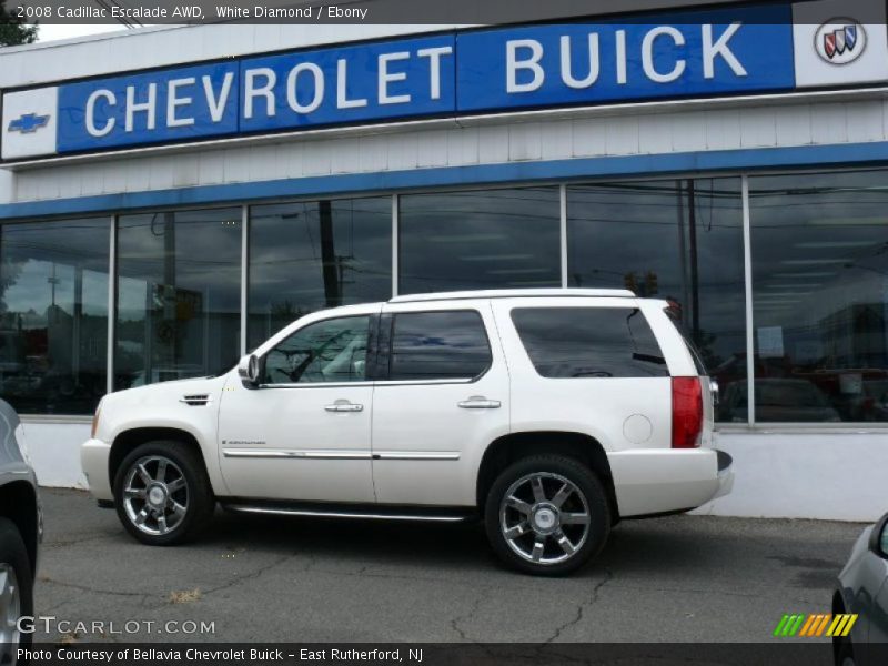White Diamond / Ebony 2008 Cadillac Escalade AWD