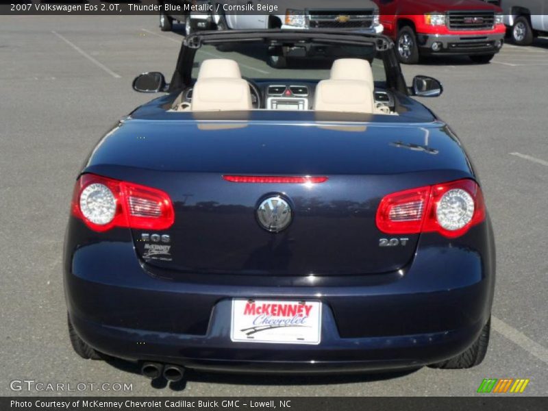 Thunder Blue Metallic / Cornsilk Beige 2007 Volkswagen Eos 2.0T
