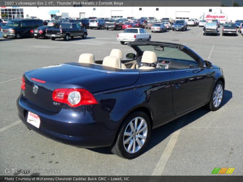 Thunder Blue Metallic / Cornsilk Beige 2007 Volkswagen Eos 2.0T
