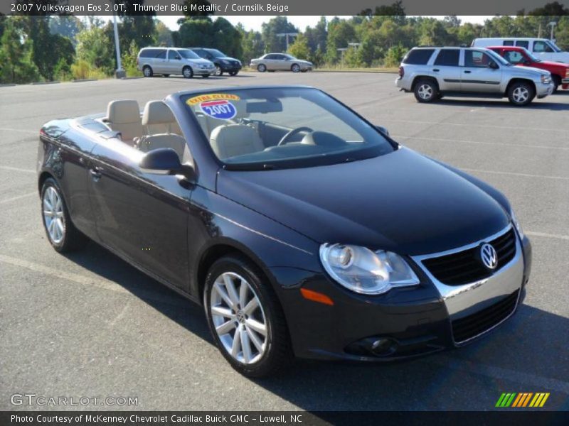 Thunder Blue Metallic / Cornsilk Beige 2007 Volkswagen Eos 2.0T