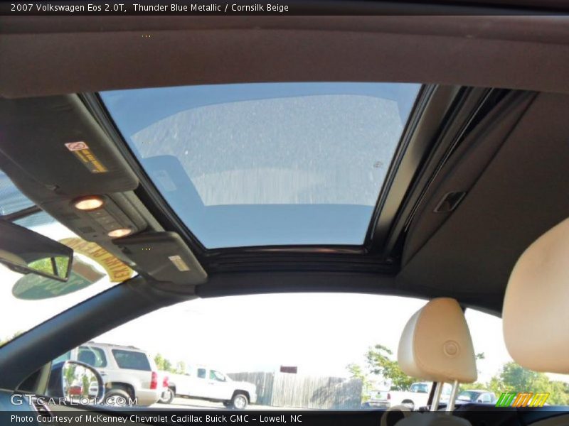 Thunder Blue Metallic / Cornsilk Beige 2007 Volkswagen Eos 2.0T