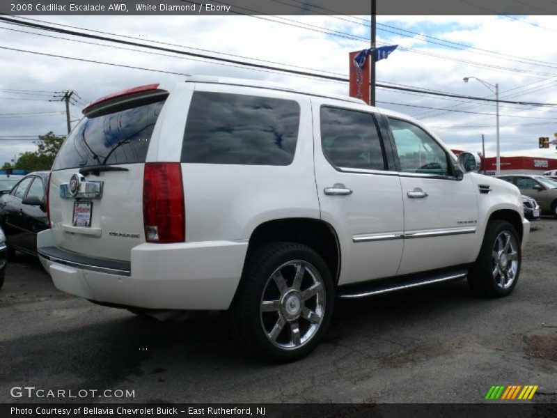 White Diamond / Ebony 2008 Cadillac Escalade AWD