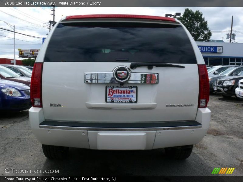 White Diamond / Ebony 2008 Cadillac Escalade AWD