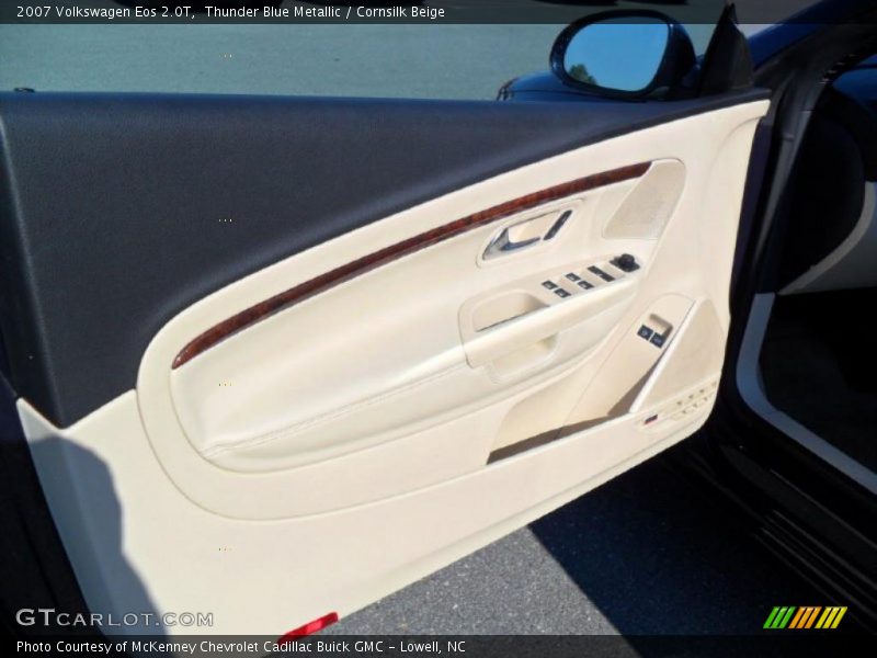Thunder Blue Metallic / Cornsilk Beige 2007 Volkswagen Eos 2.0T