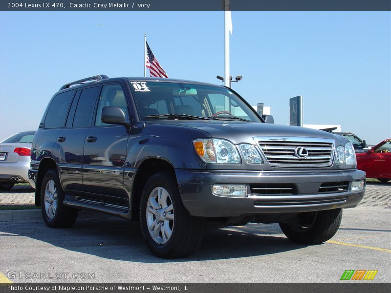 Galactic Gray Metallic / Ivory 2004 Lexus LX 470