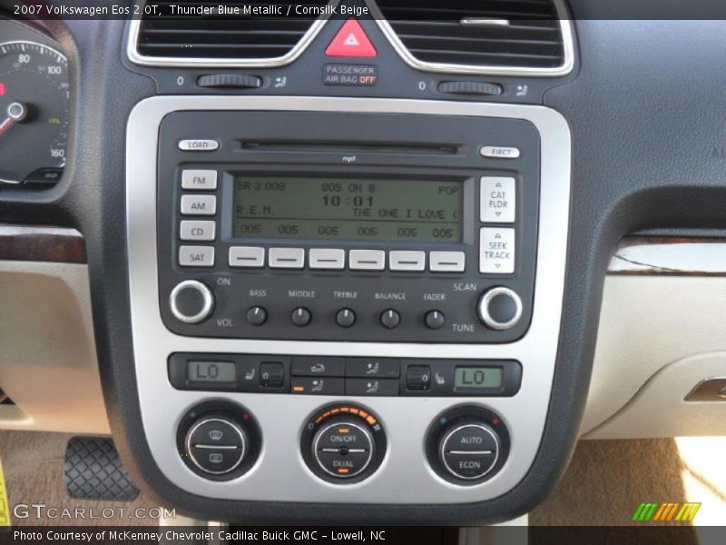 Thunder Blue Metallic / Cornsilk Beige 2007 Volkswagen Eos 2.0T