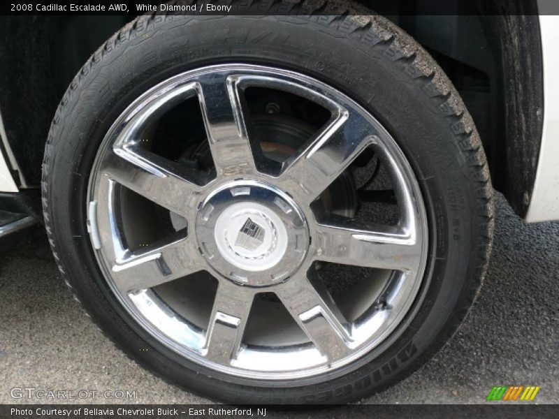 White Diamond / Ebony 2008 Cadillac Escalade AWD