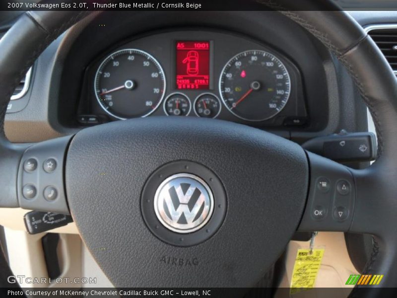 Thunder Blue Metallic / Cornsilk Beige 2007 Volkswagen Eos 2.0T