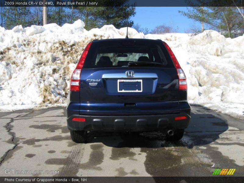 Royal Blue Pearl / Ivory 2009 Honda CR-V EX 4WD