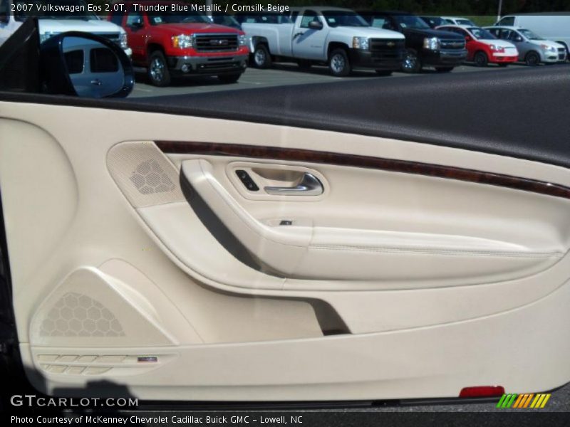 Thunder Blue Metallic / Cornsilk Beige 2007 Volkswagen Eos 2.0T