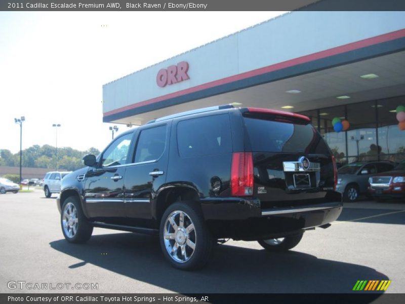 Black Raven / Ebony/Ebony 2011 Cadillac Escalade Premium AWD