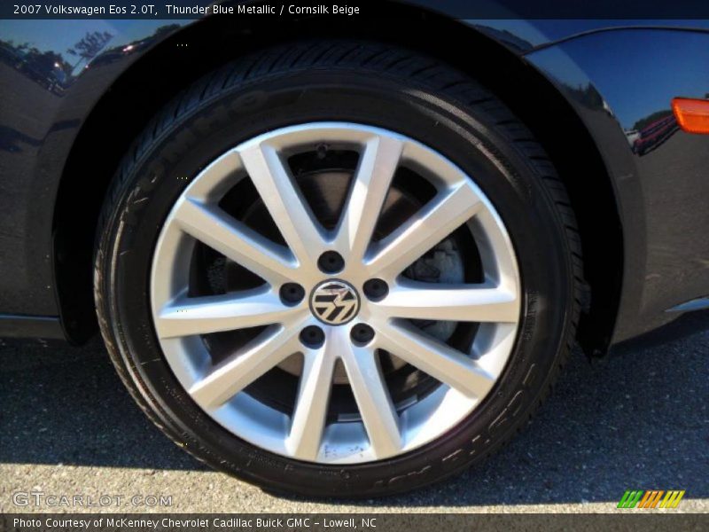 Thunder Blue Metallic / Cornsilk Beige 2007 Volkswagen Eos 2.0T