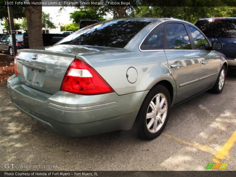 Titanium Green Metallic / Pebble Beige 2005 Ford Five Hundred Limited