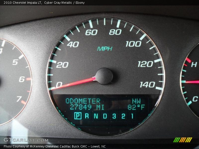 Cyber Gray Metallic / Ebony 2010 Chevrolet Impala LT