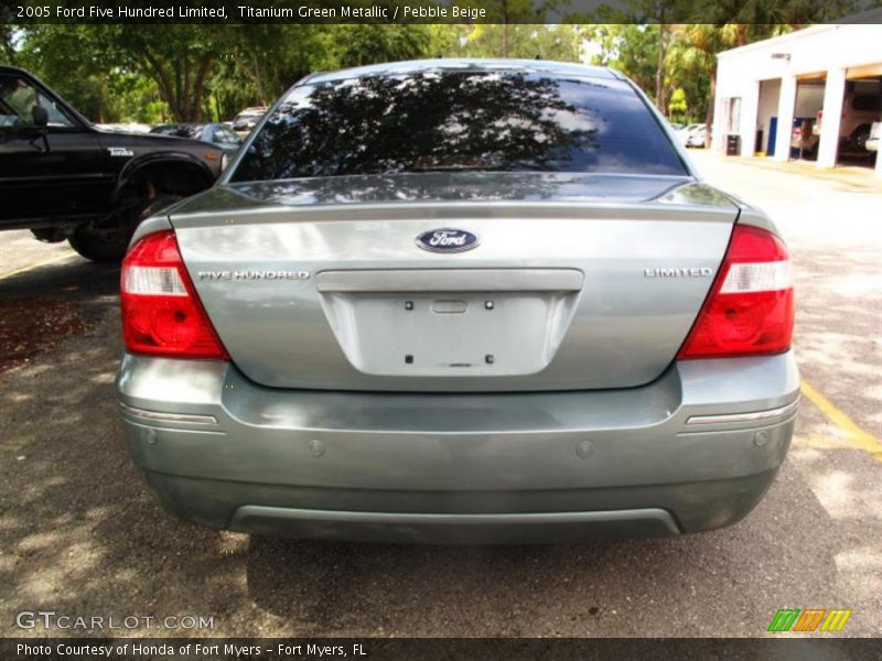 Titanium Green Metallic / Pebble Beige 2005 Ford Five Hundred Limited