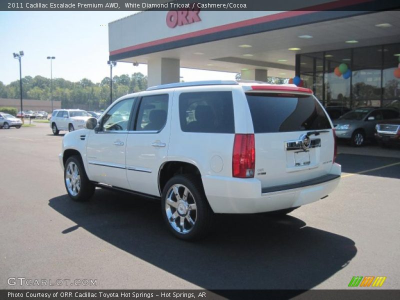 White Diamond Tricoat / Cashmere/Cocoa 2011 Cadillac Escalade Premium AWD