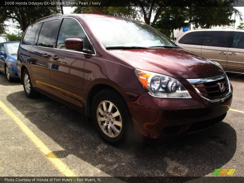 Dark Cherry Pearl / Ivory 2008 Honda Odyssey EX-L