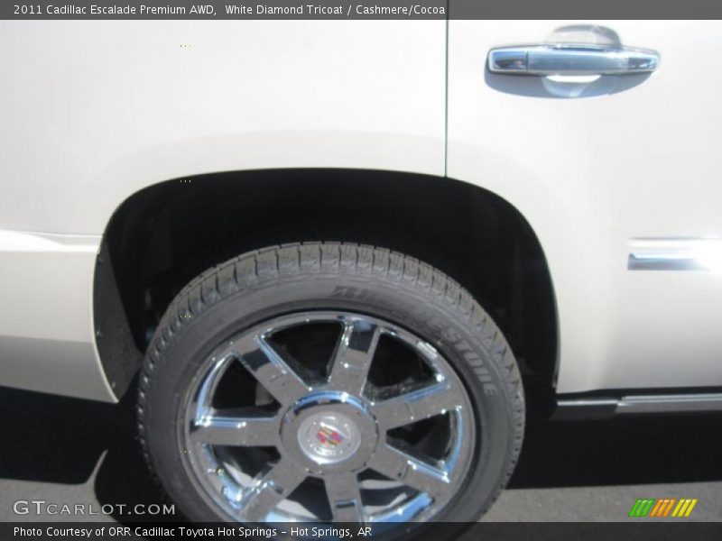 White Diamond Tricoat / Cashmere/Cocoa 2011 Cadillac Escalade Premium AWD