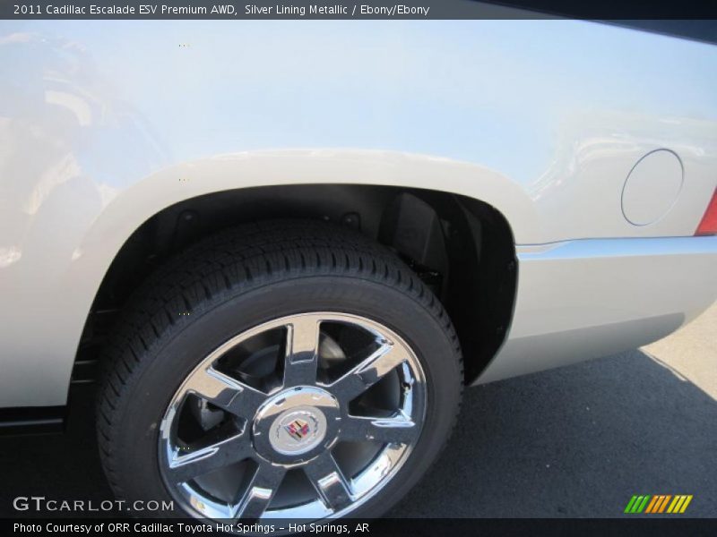 Silver Lining Metallic / Ebony/Ebony 2011 Cadillac Escalade ESV Premium AWD