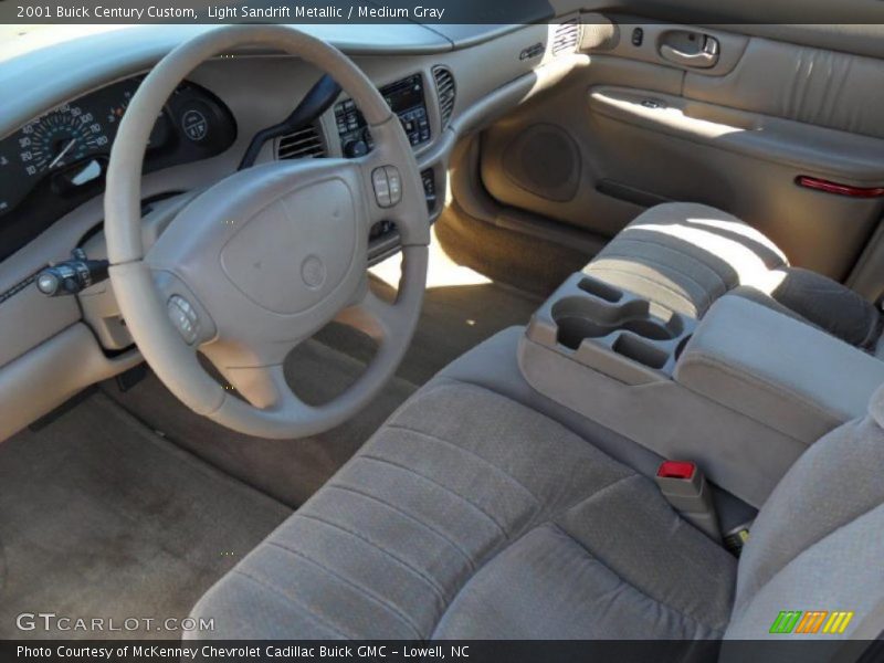 Light Sandrift Metallic / Medium Gray 2001 Buick Century Custom