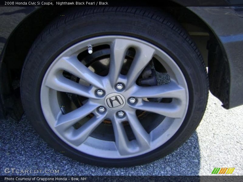 Nighthawk Black Pearl / Black 2008 Honda Civic Si Coupe