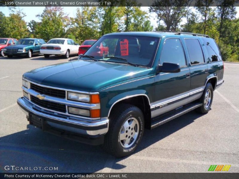 Emerald Green Metallic / Tan 1995 Chevrolet Tahoe LT 4x4