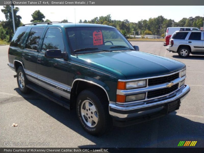 Emerald Green Metallic / Tan 1995 Chevrolet Tahoe LT 4x4