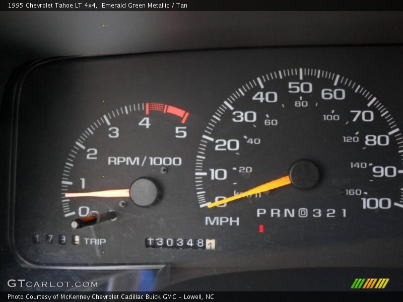 Emerald Green Metallic / Tan 1995 Chevrolet Tahoe LT 4x4