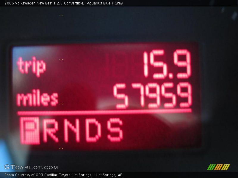 Aquarius Blue / Grey 2006 Volkswagen New Beetle 2.5 Convertible