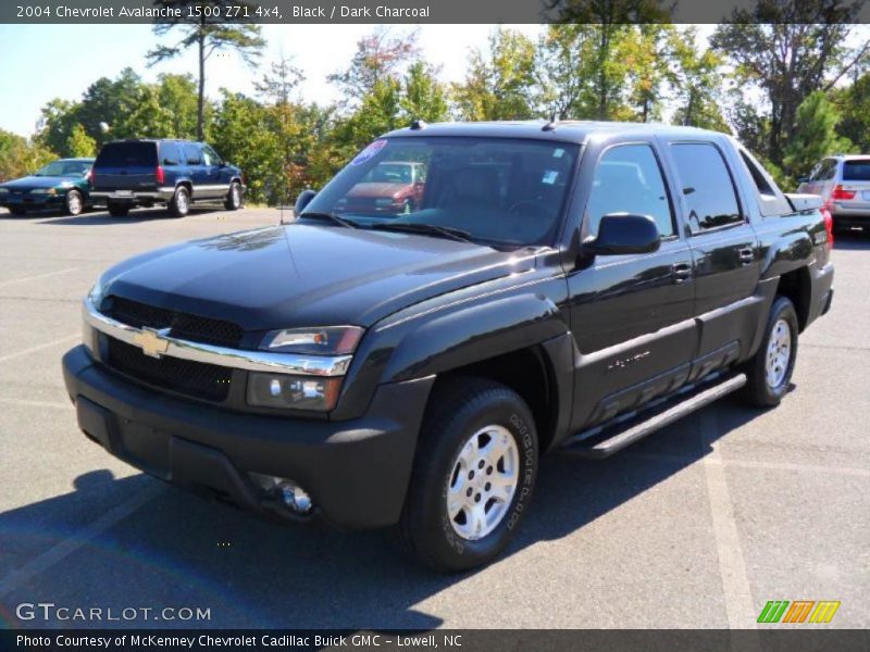 Black / Dark Charcoal 2004 Chevrolet Avalanche 1500 Z71 4x4