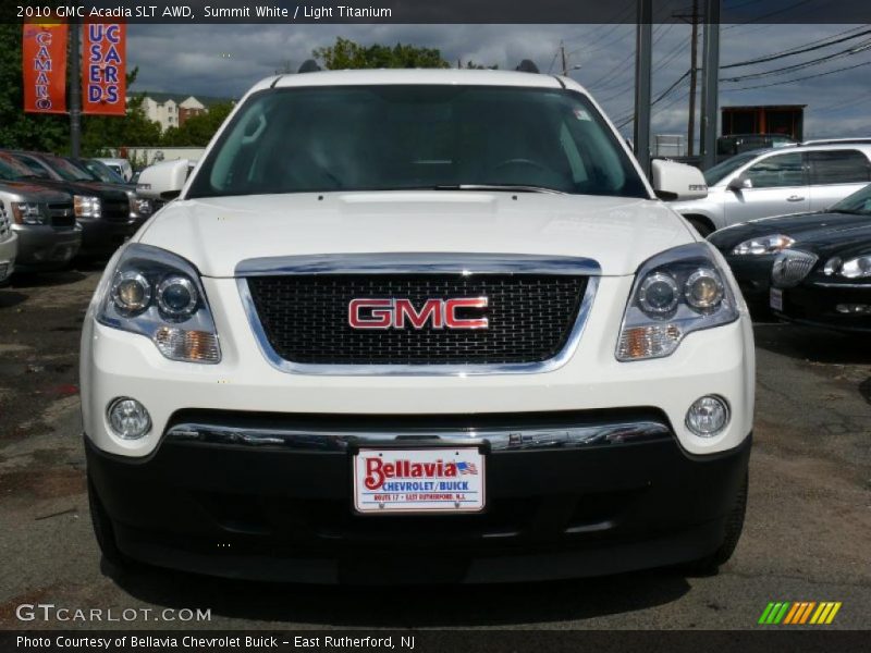 Summit White / Light Titanium 2010 GMC Acadia SLT AWD