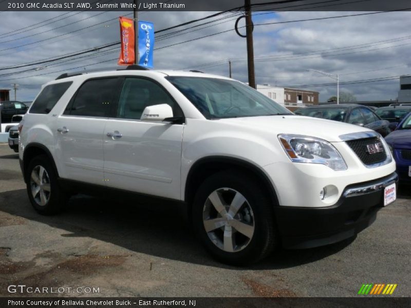 Summit White / Light Titanium 2010 GMC Acadia SLT AWD