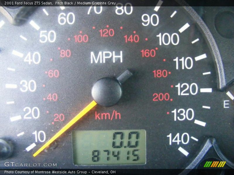 Pitch Black / Medium Graphite Grey 2001 Ford Focus ZTS Sedan