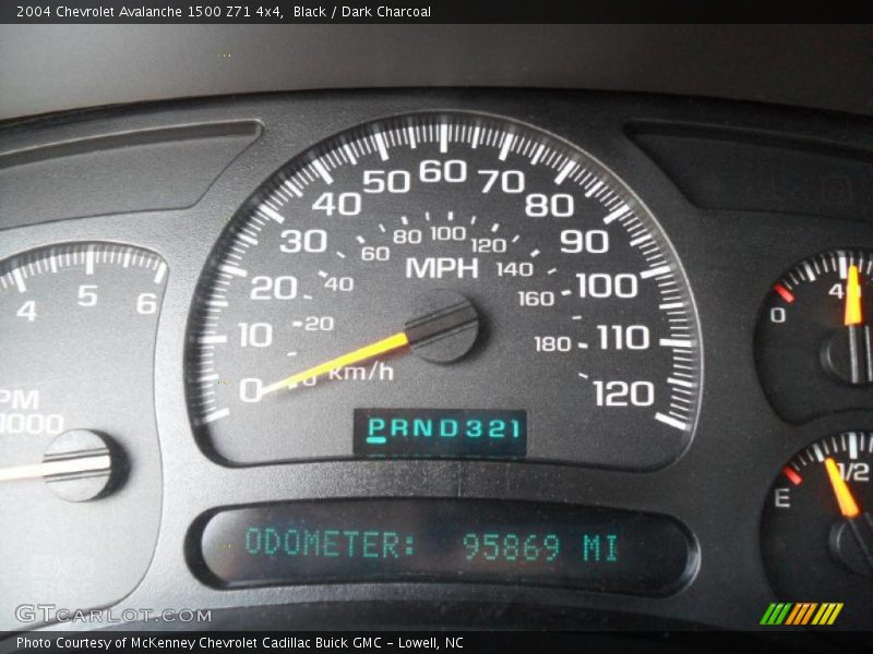 Black / Dark Charcoal 2004 Chevrolet Avalanche 1500 Z71 4x4