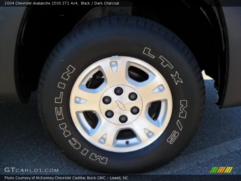 Black / Dark Charcoal 2004 Chevrolet Avalanche 1500 Z71 4x4