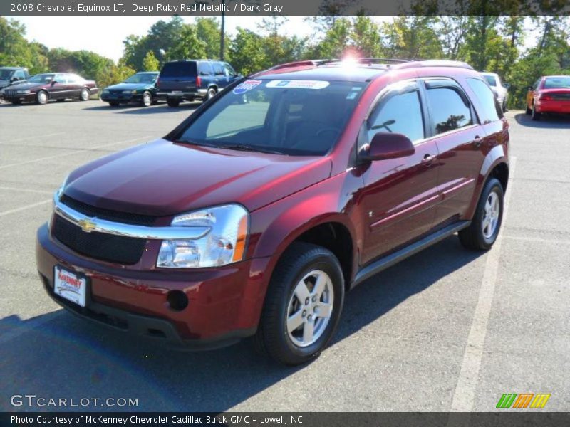Deep Ruby Red Metallic / Dark Gray 2008 Chevrolet Equinox LT