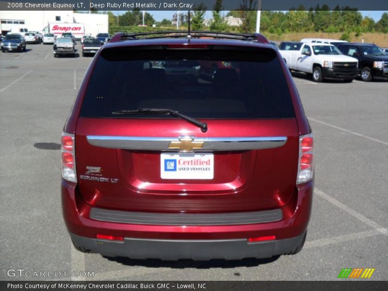 Deep Ruby Red Metallic / Dark Gray 2008 Chevrolet Equinox LT